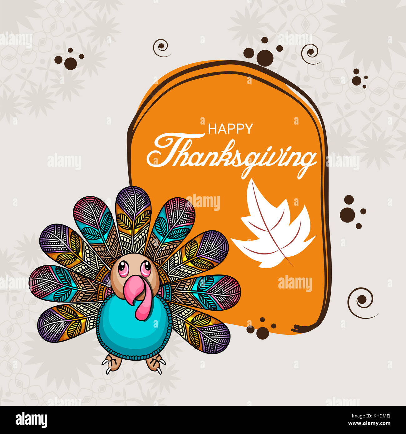 Vector illustration of a Background for Happy Thanksgiving Stock Photo ...