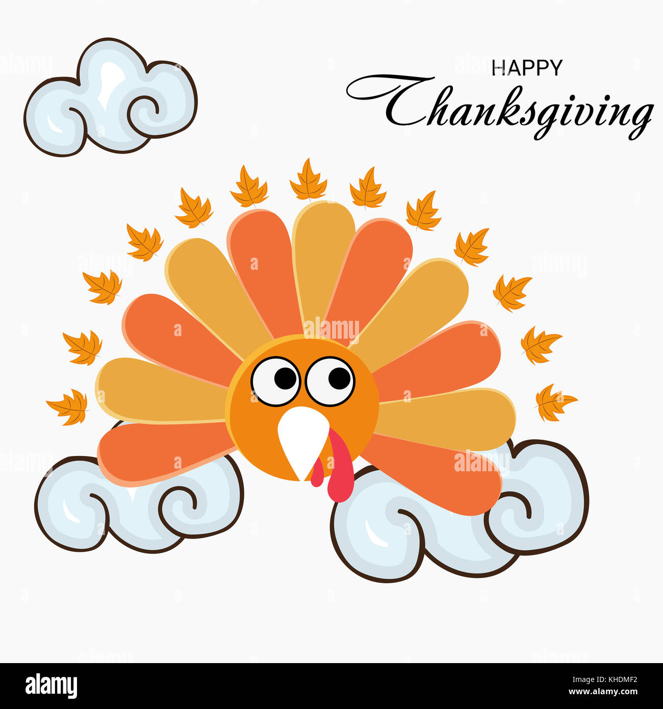 Vector illustration of a Background for Happy Thanksgiving Stock Photo ...