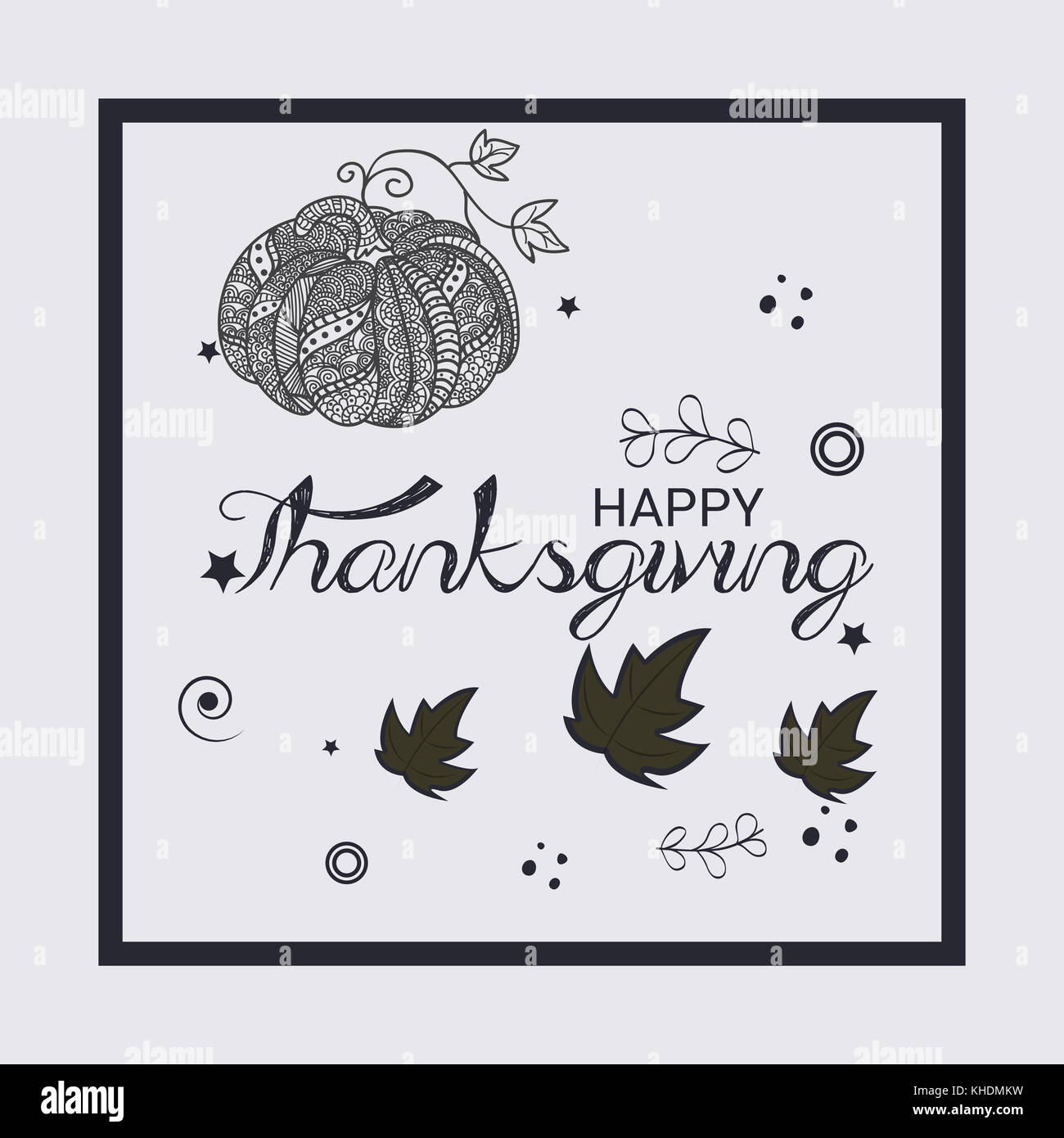 Vector illustration of a Background for Happy Thanksgiving Stock Photo ...