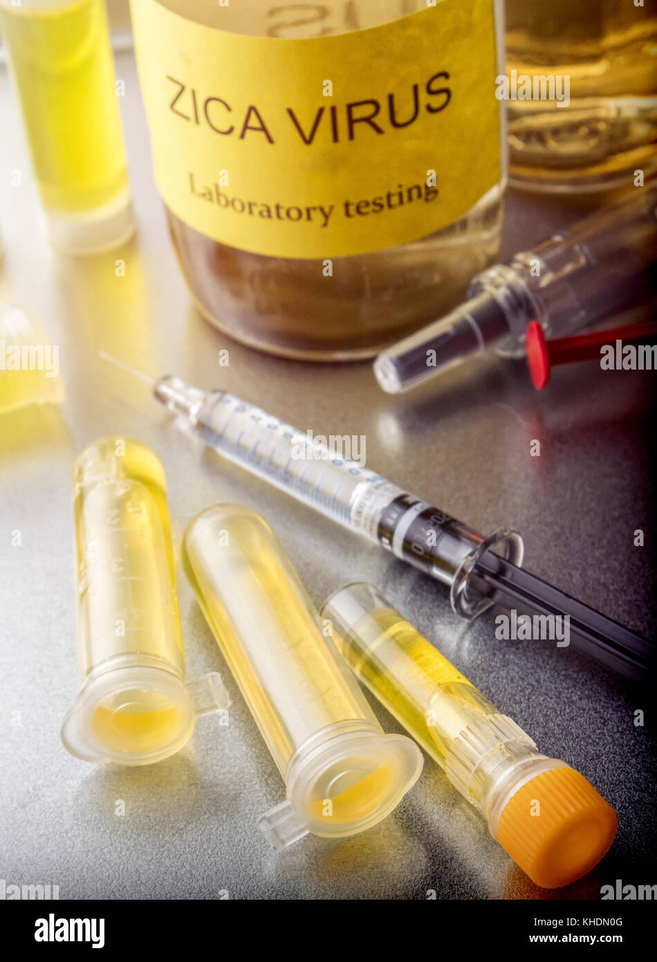 Tests For Research Of Zika Test, Image Conceptual Stock Photo - Alamy