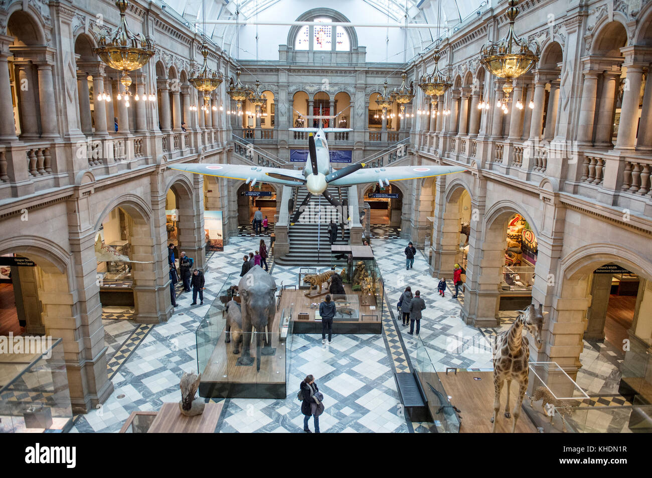 UNITED KINGDOM, SCOTLAND, GLASGOW, WEST END, ART GALLERY AND MUSEUM KELVINGROVE Stock Photo