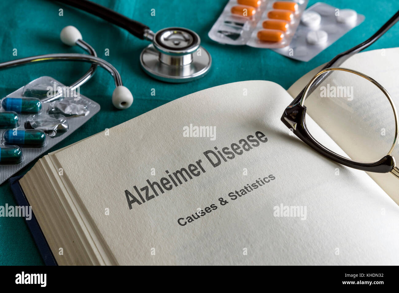 Open Book Of Alzheimer disease, Conceptual Image Stock Photo
