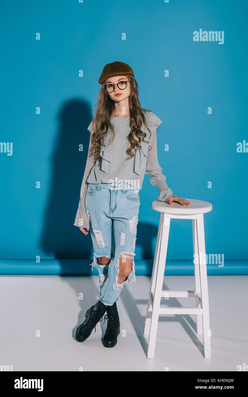 teenage girl in trendy outfit Stock Photo - Alamy