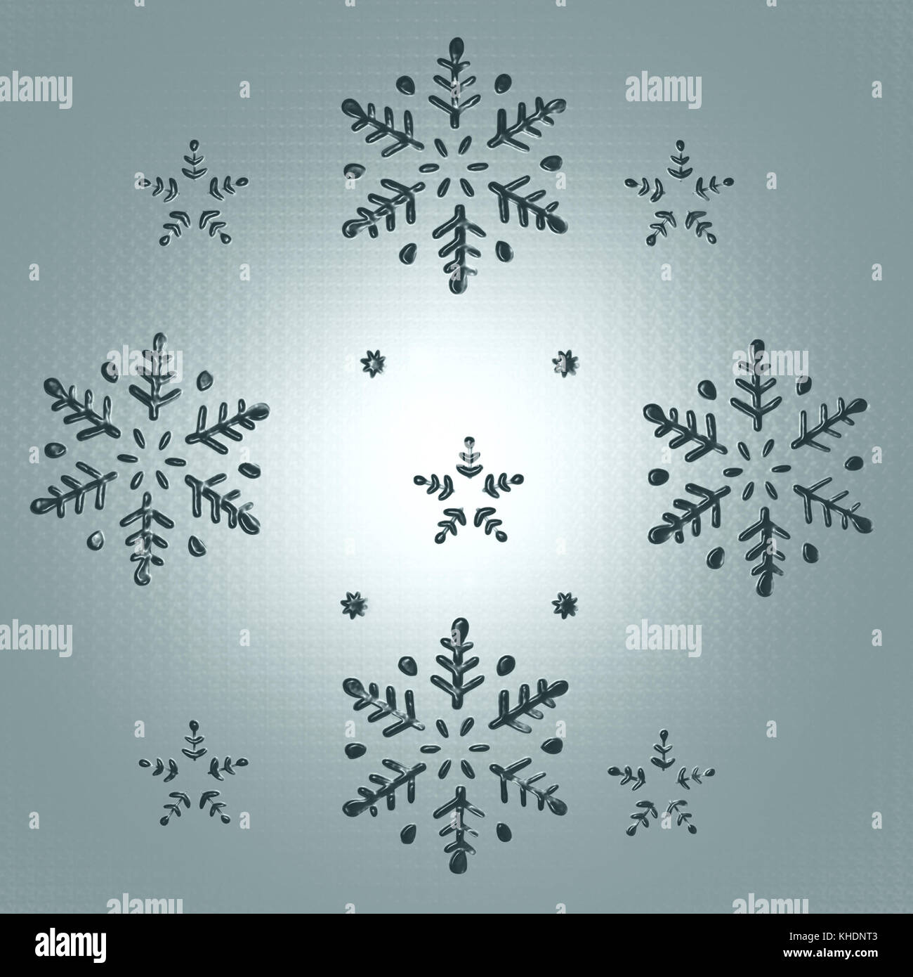 Snowflakes and Stars in an elegant Christmas Background 3D Stock Photo ...