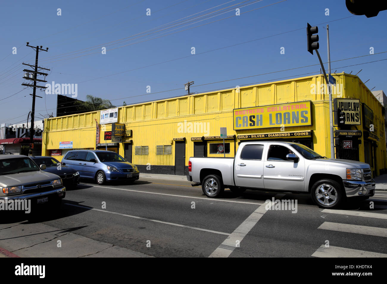 Pawn shop on Melrose Avenue in West Hollywood, Los Angeles, California USA   KATHY DEWITT Stock Photo