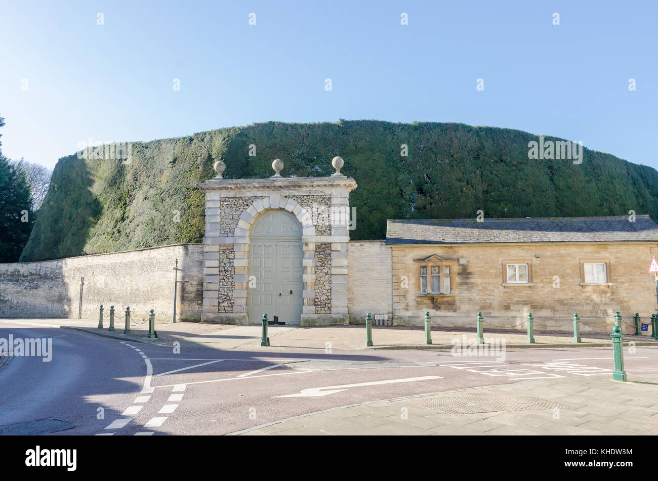 Entrance to the Bathurst Estate at Cirencester Park in Park Street, Cirencester, Gloucestershire, UK Stock Photo