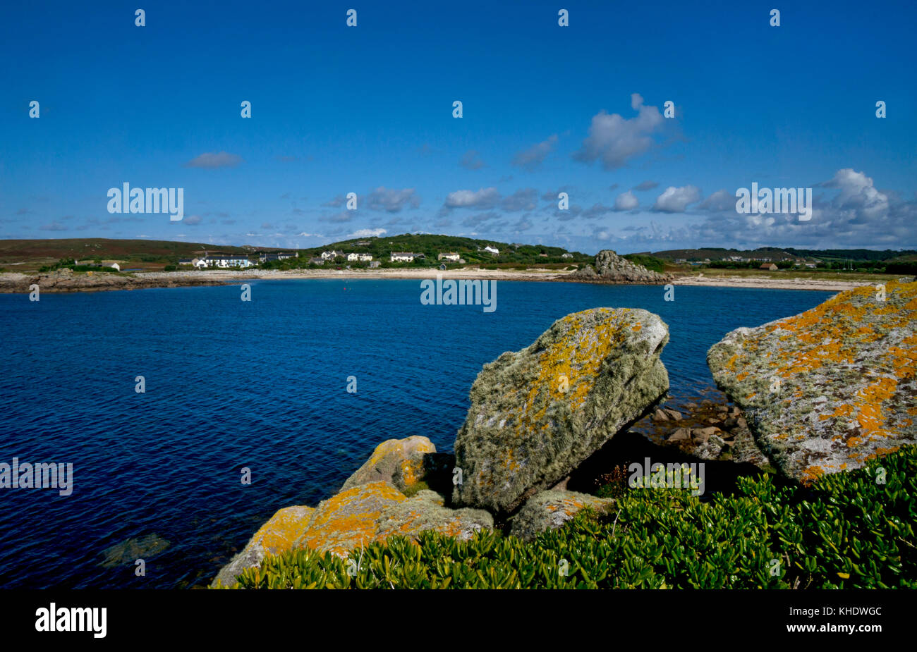 Great Par Bay on Island of Bryher,Scilly Isles ,England Stock Photo