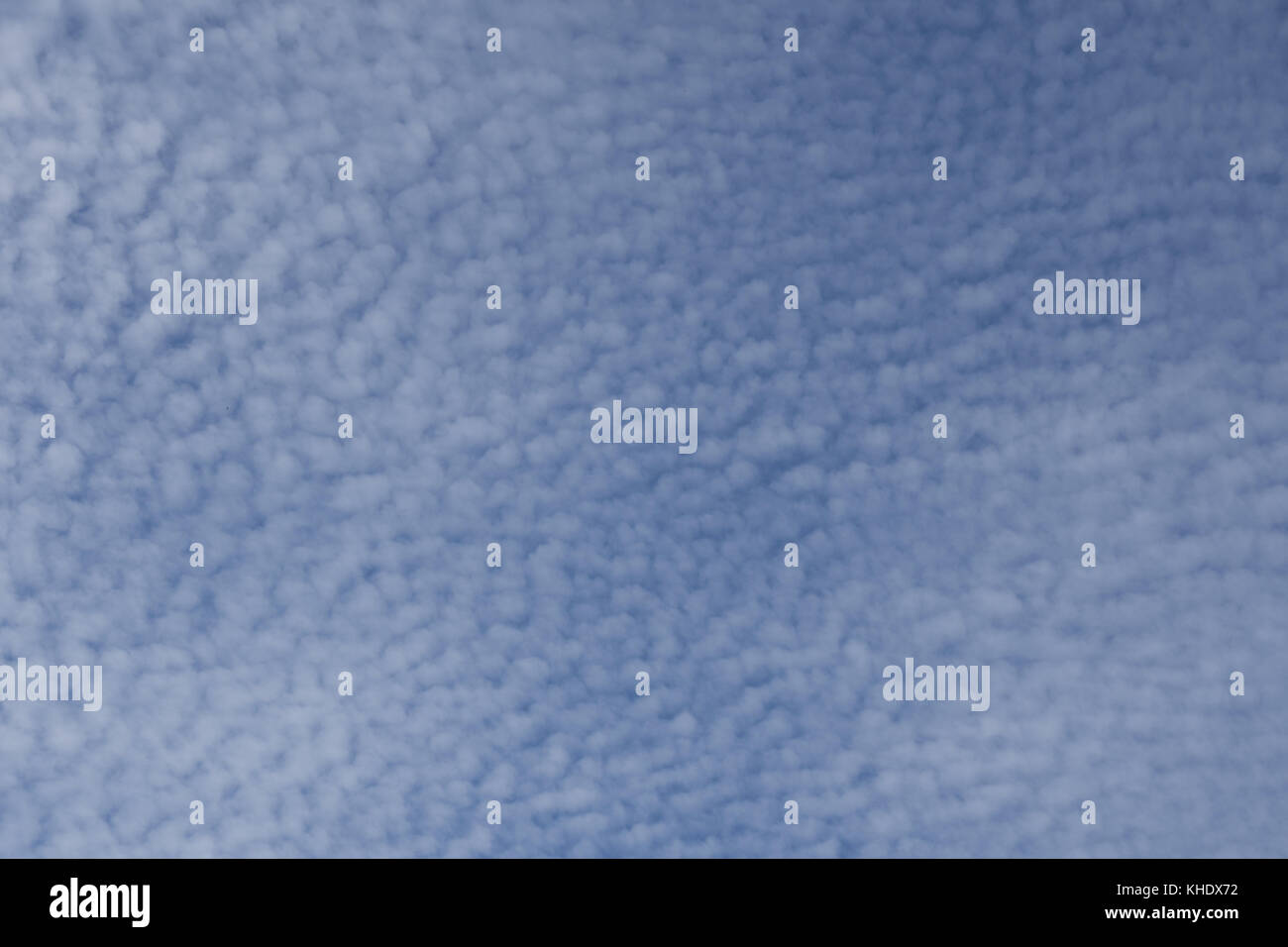 Cirrocumulus clouds over Brooklyn, New York. Stock Photo