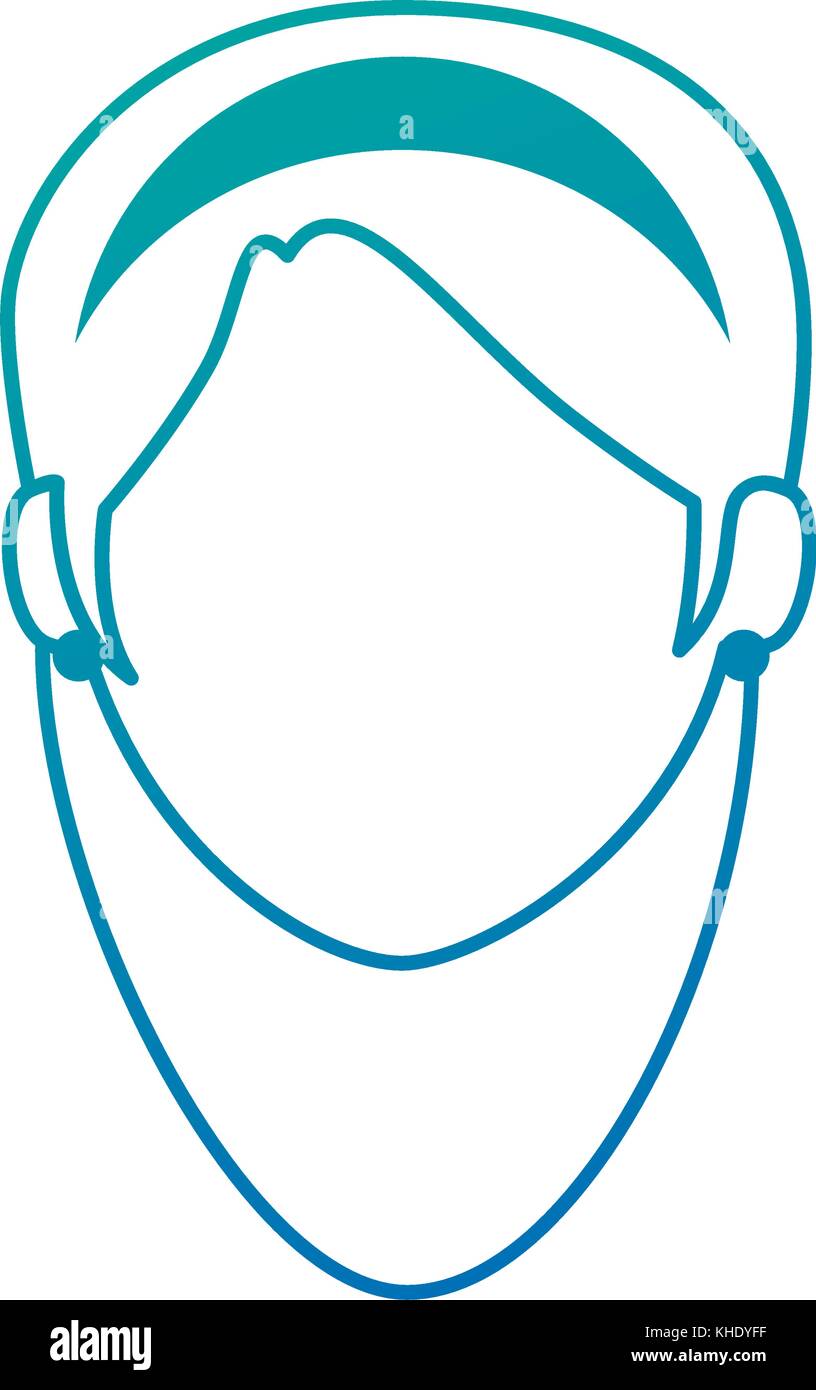 beautiful woman head avatar character vector illustration design Stock ...