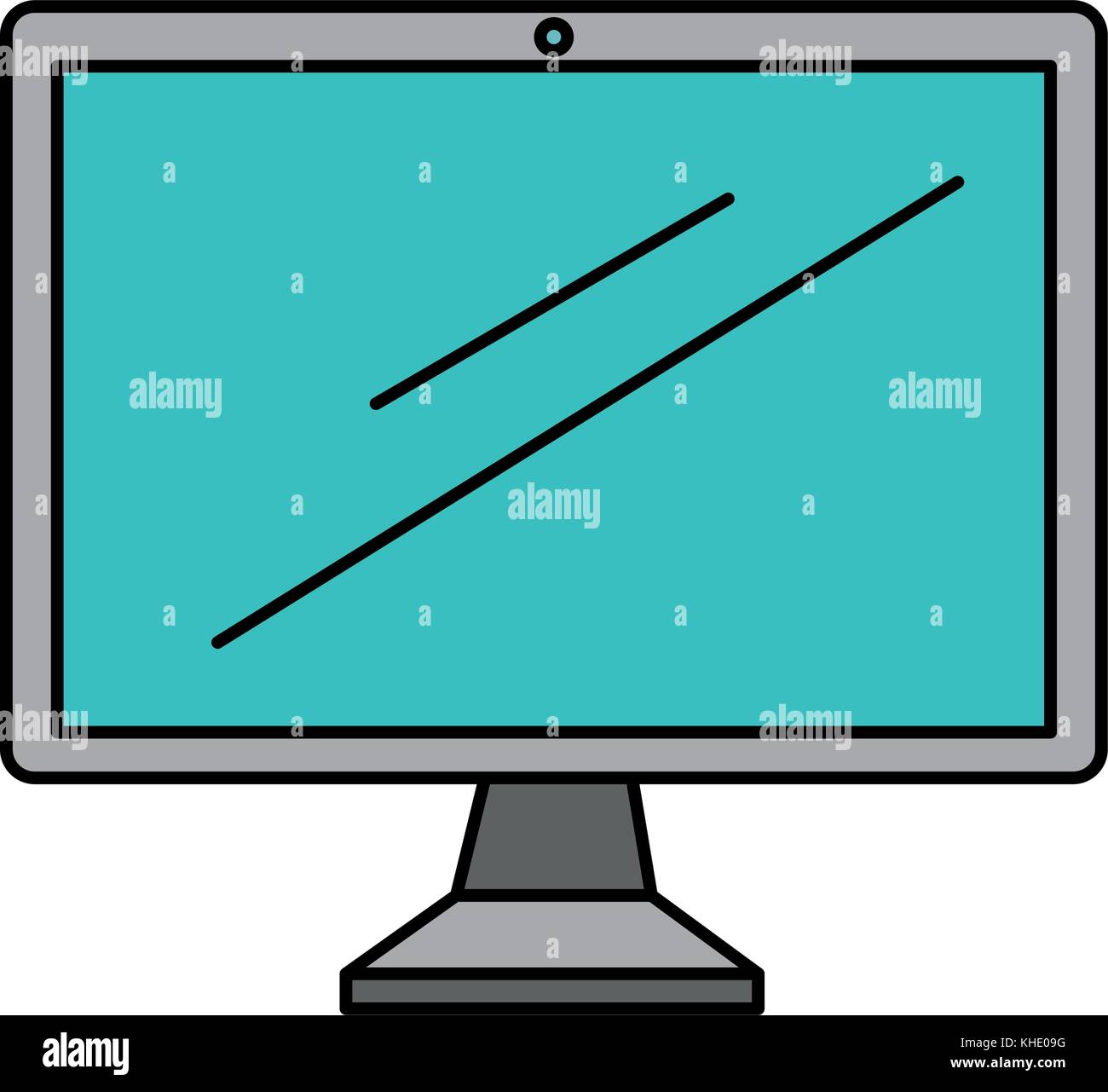 computer display isolated icon vector illustration design Stock Vector ...