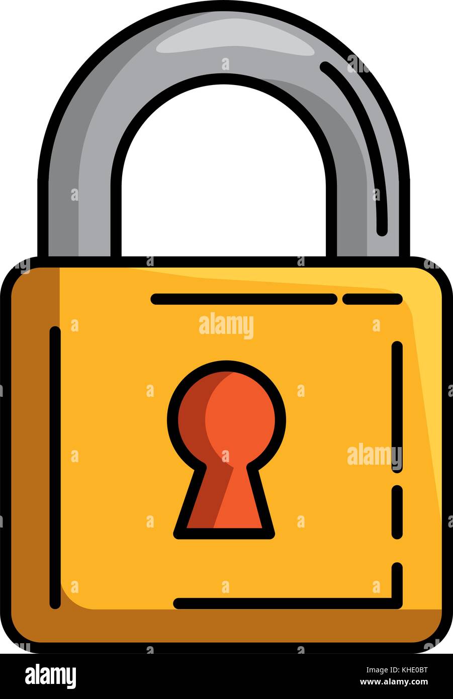 safe padlock isolated icon vector illustration design Stock Vector ...