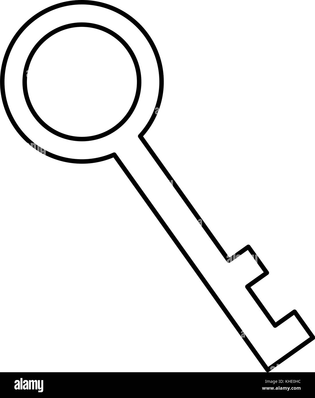old key isolated icon vector illustration design Stock Vector Image ...