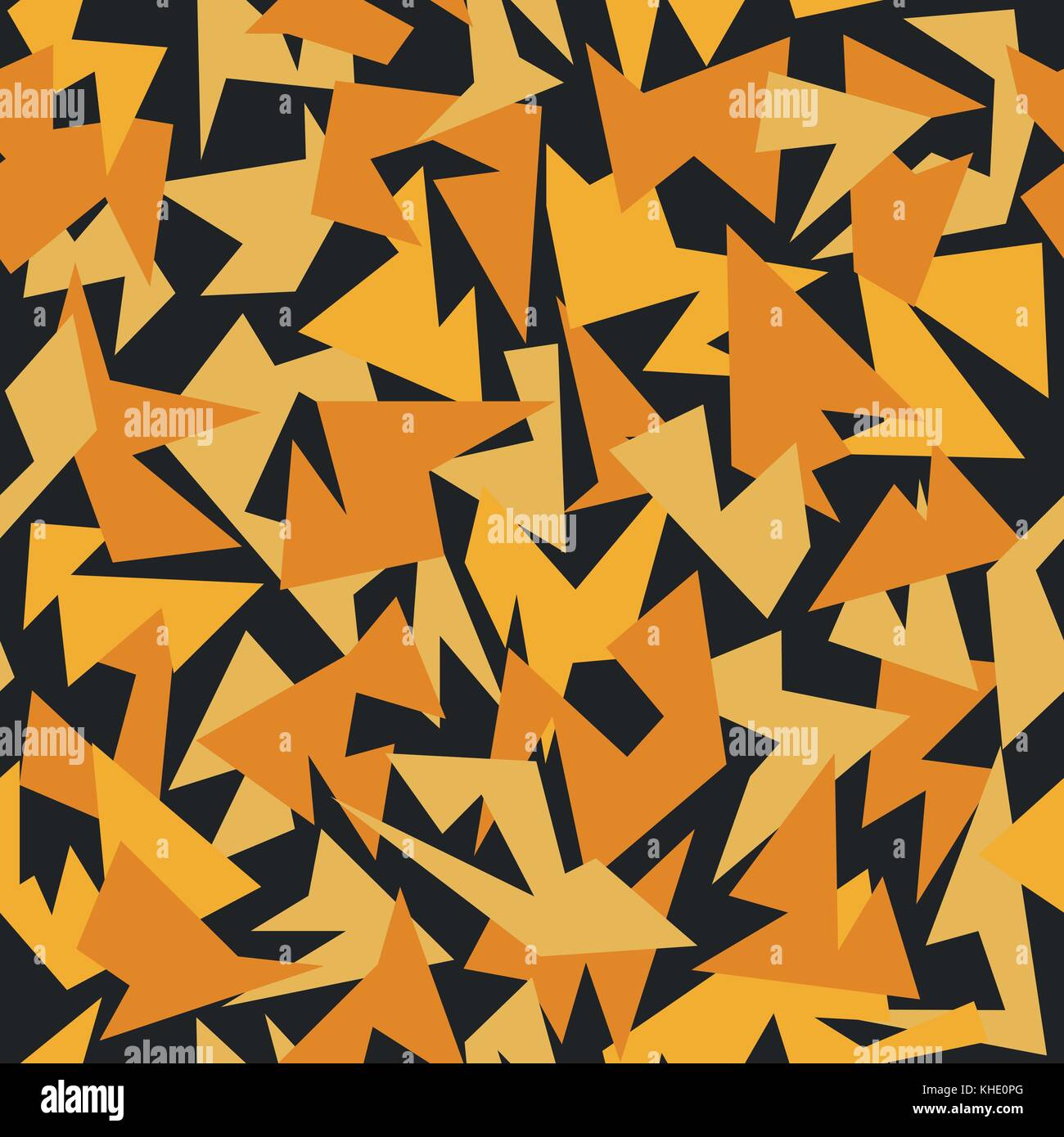Yellow Triangular Camo Background Seamless Pattern Modern Camouflage yellow for the creative ...
