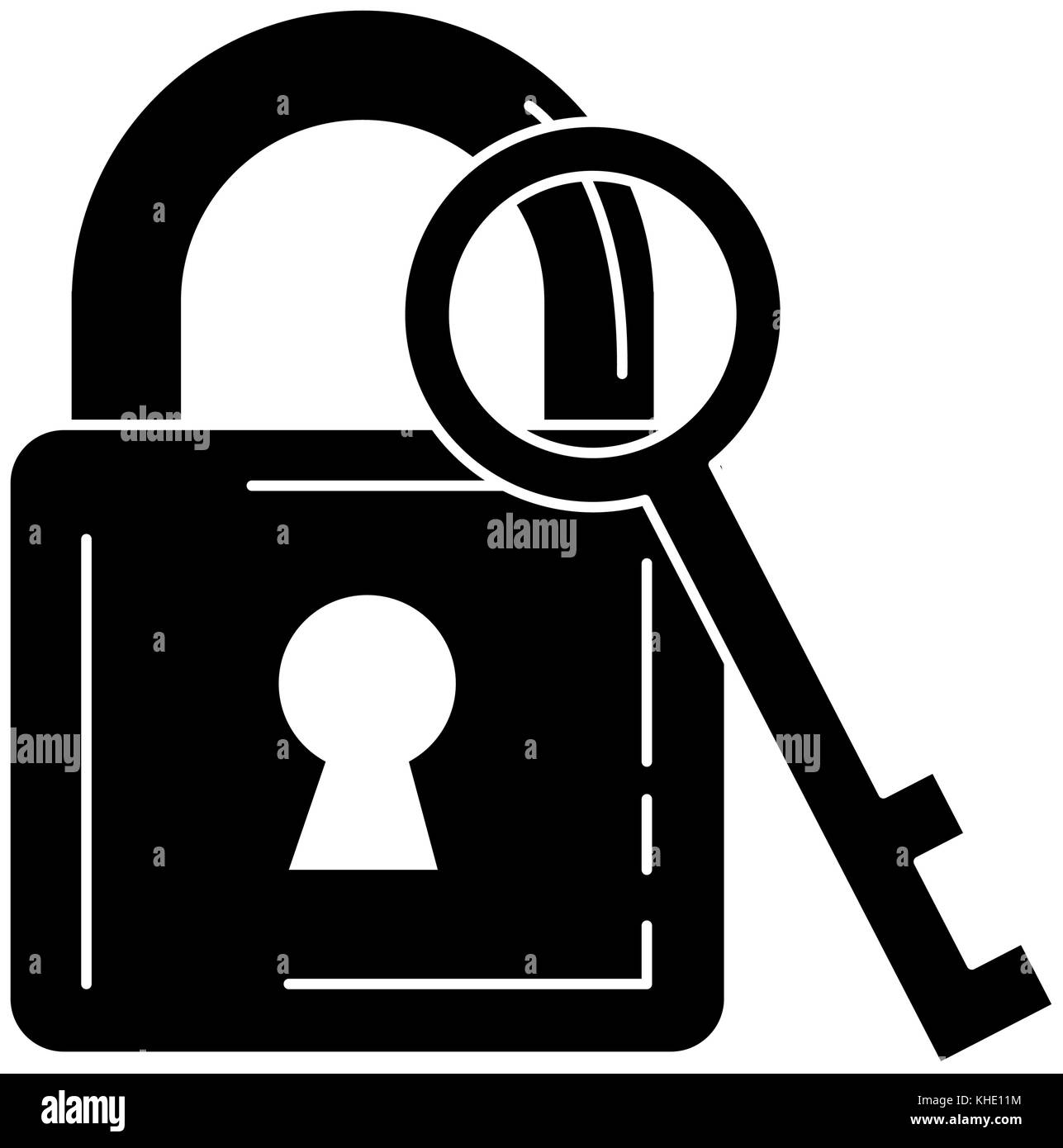 safe padlock with key vector illustration design Stock Vector Image & Art Alamy