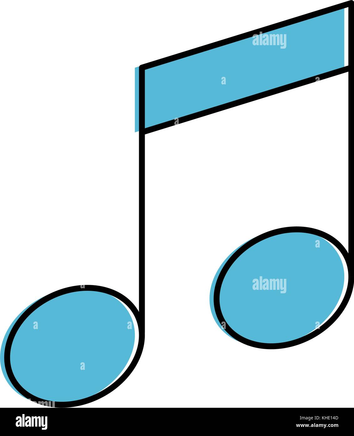 music note isolated icon vector illustration design Stock Vector Image ...