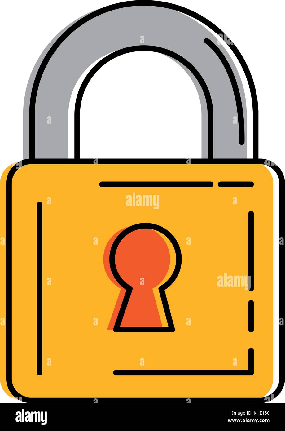safe padlock isolated icon vector illustration design Stock Vector ...