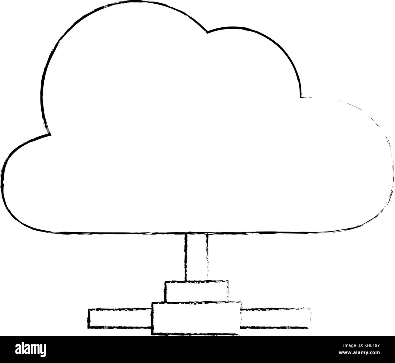 cloud computing isolated icon vector illustration design Stock Vector ...