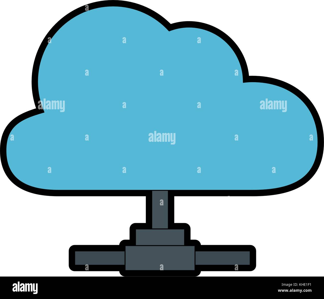 cloud computing isolated icon vector illustration design Stock Vector ...