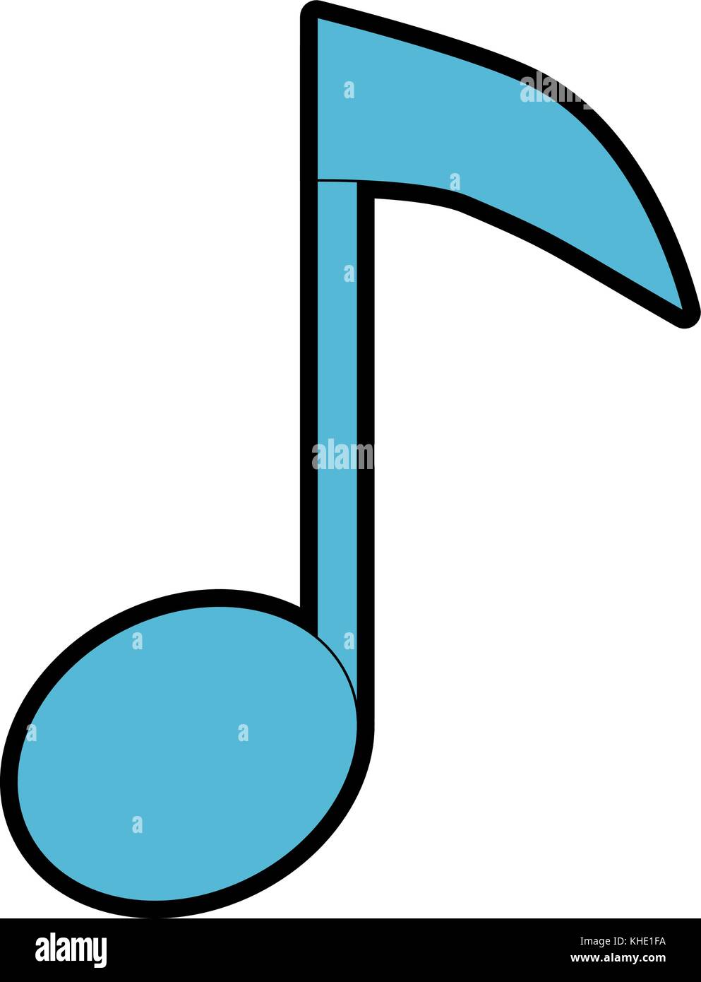 music note isolated icon vector illustration design Stock Vector Image ...