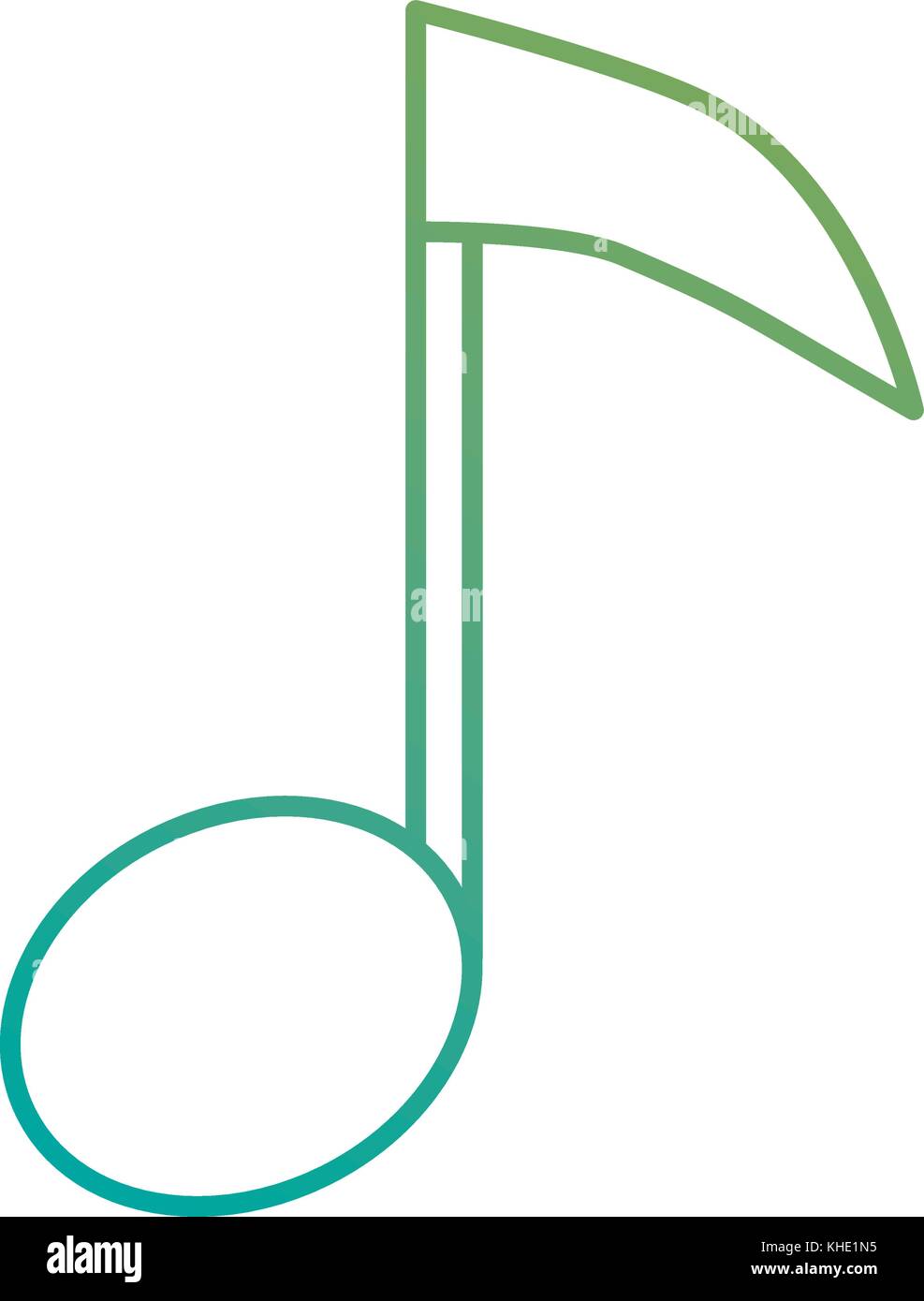 music note isolated icon vector illustration design Stock Vector Image ...