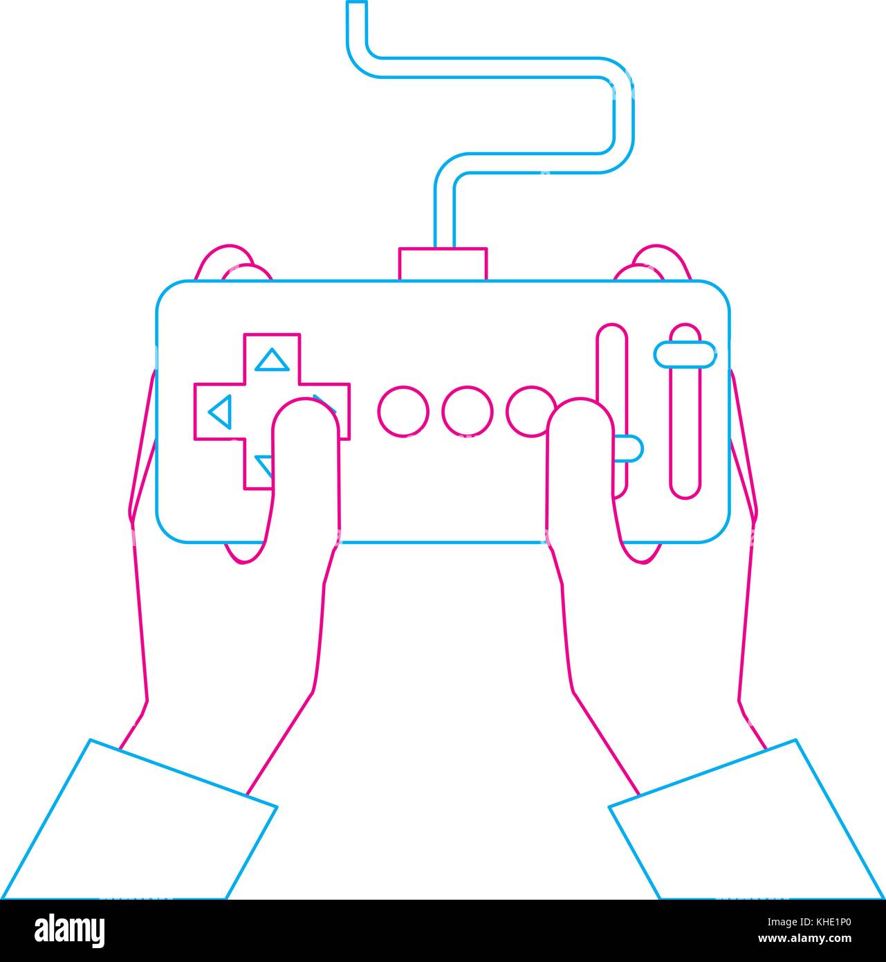hands holding control remote advance for drones Stock Vector Image ...