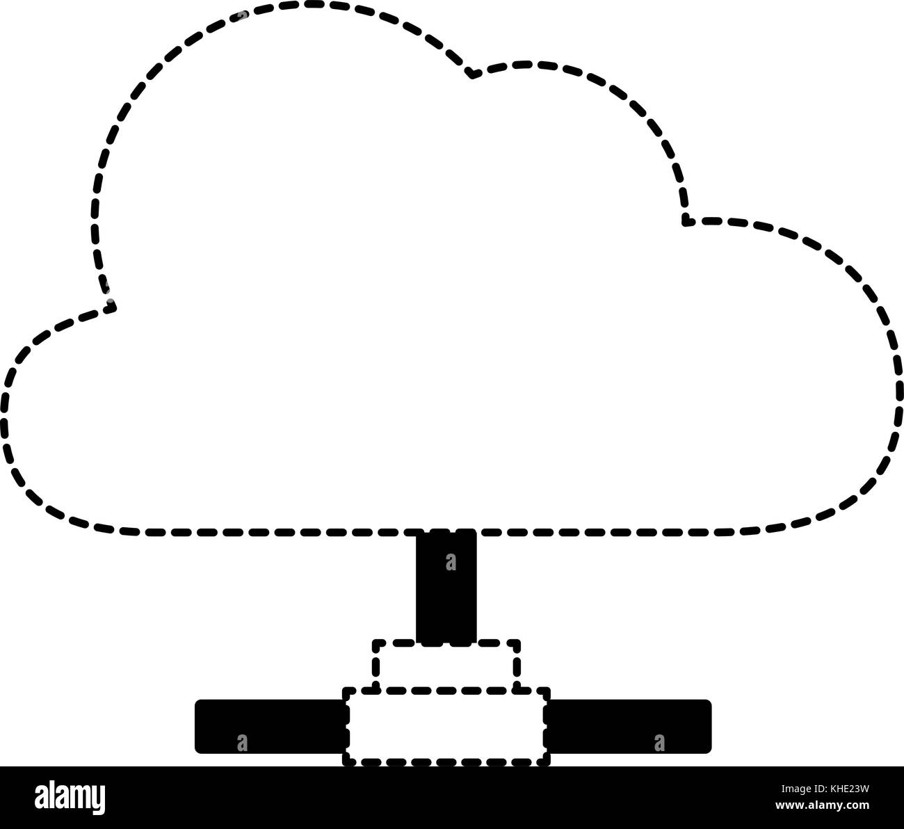 cloud computing isolated icon vector illustration design Stock Vector ...