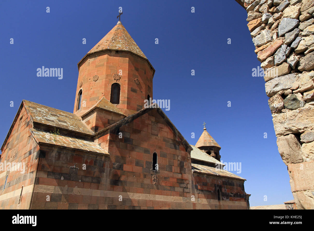 Khor Virap monastery, south of Artashat, Ararat Province, Armenia Stock Photo