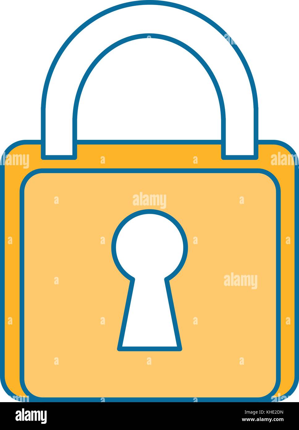 safe padlock isolated icon vector illustration design Stock Vector ...
