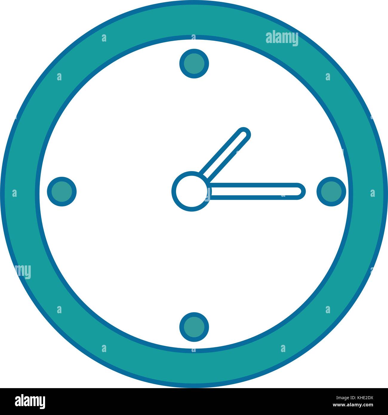 time clock isolated icon vector illustration design Stock Vector Image ...