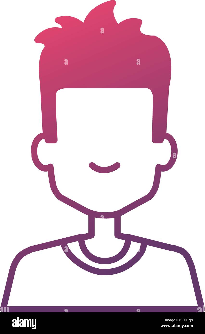 young man avatar character vector illustration design Stock Vector ...