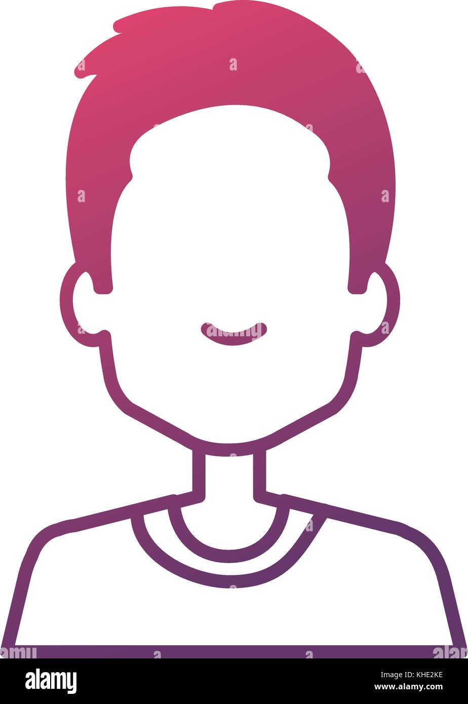 young man avatar character vector illustration design Stock Vector ...