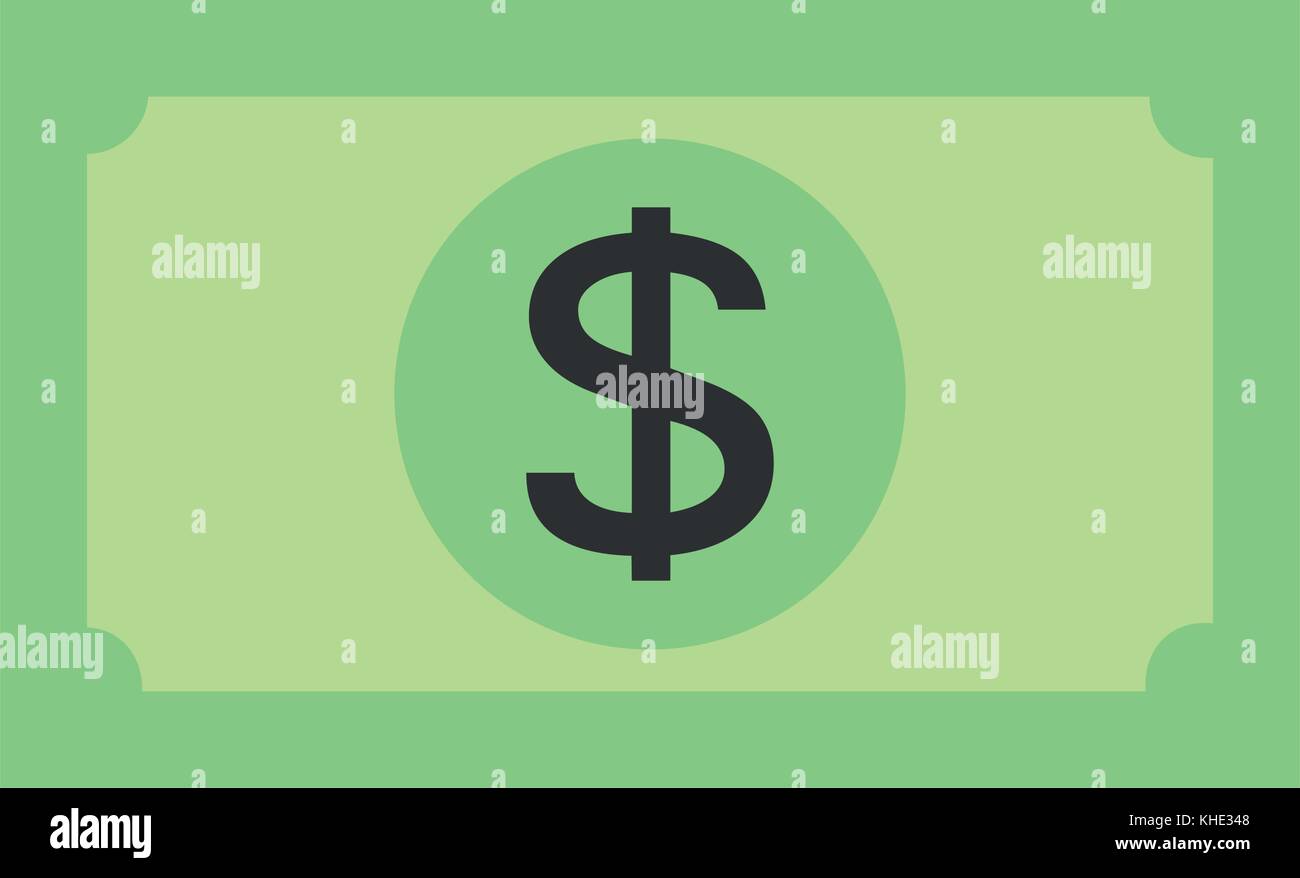 bill dollar money icon vector illustration design Stock Vector Image ...