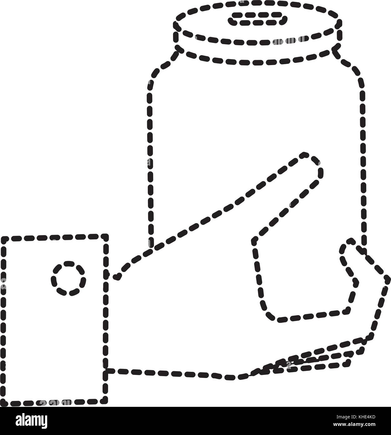 hand with glass jar isolated icon Stock Vector Image & Art - Alamy