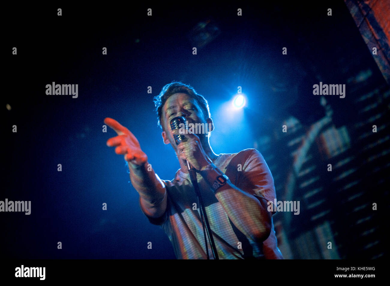 The German electronic music duo Digitalism performs a live concert at