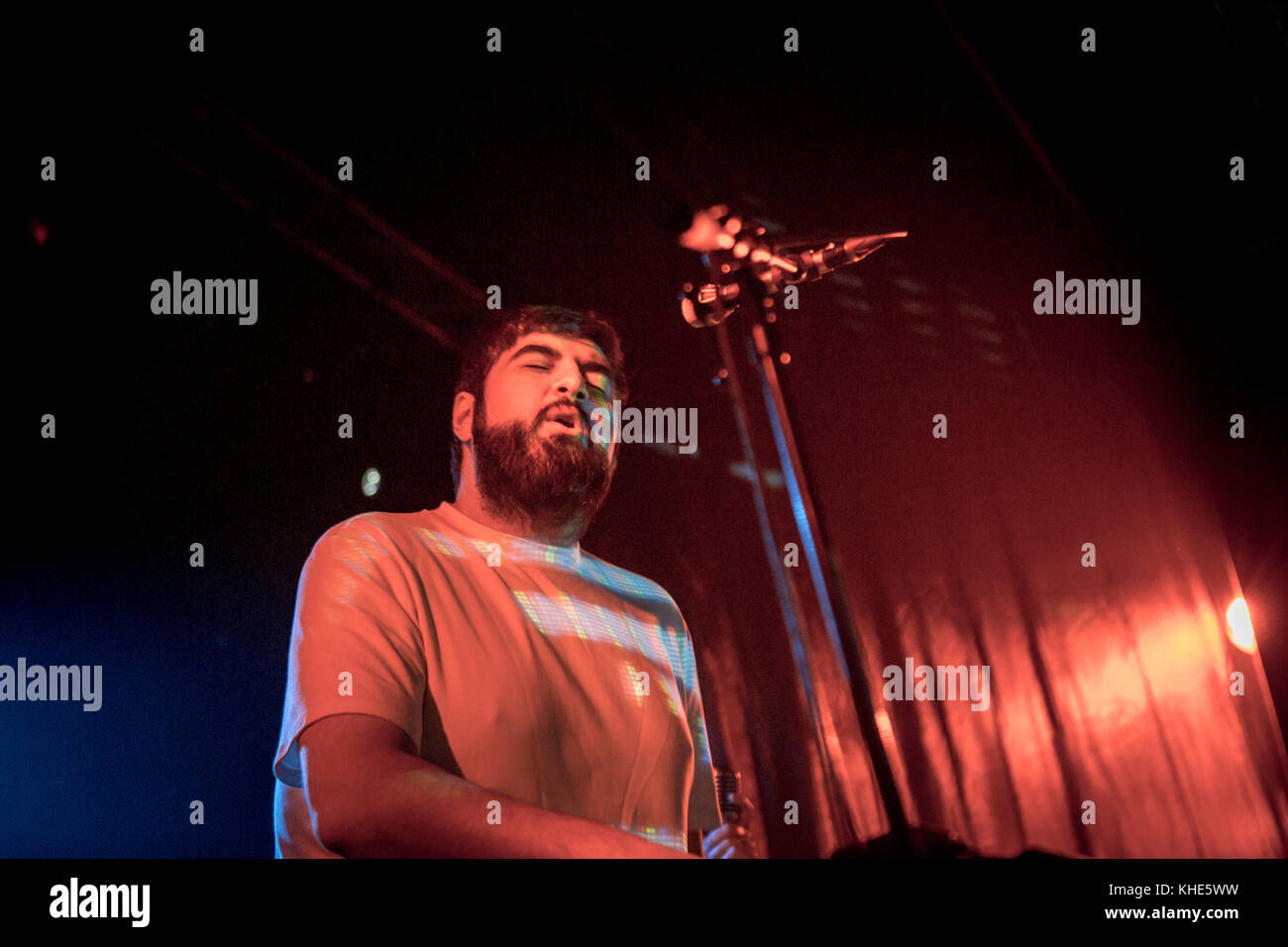 The German electronic music duo Digitalism performs a live concert at