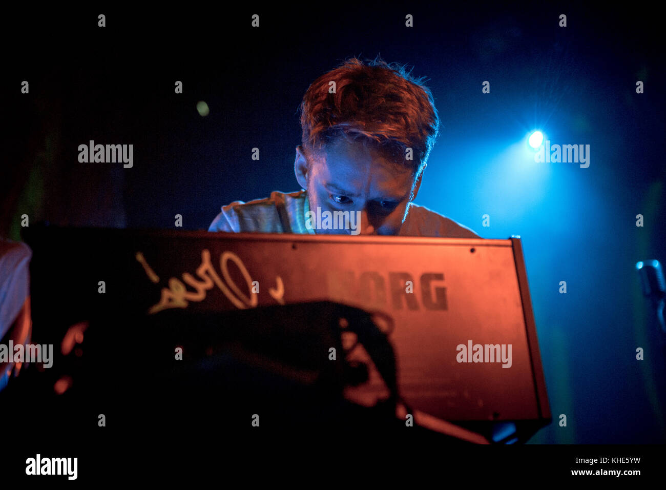 The German electronic music duo Digitalism performs a live concert at