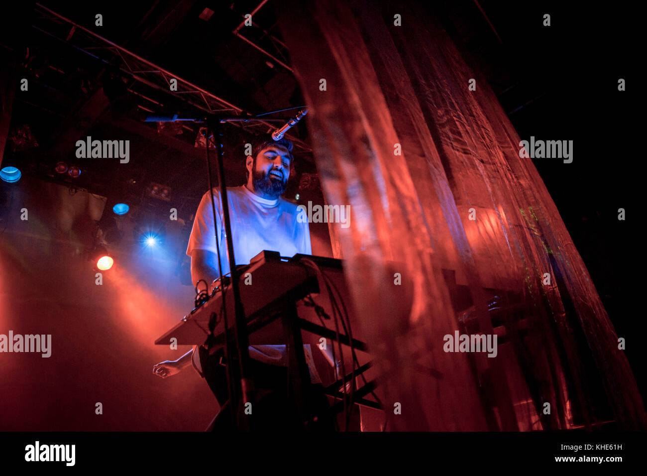The German electronic music duo Digitalism performs a live concert at Pumpehuset in Copenhagen
