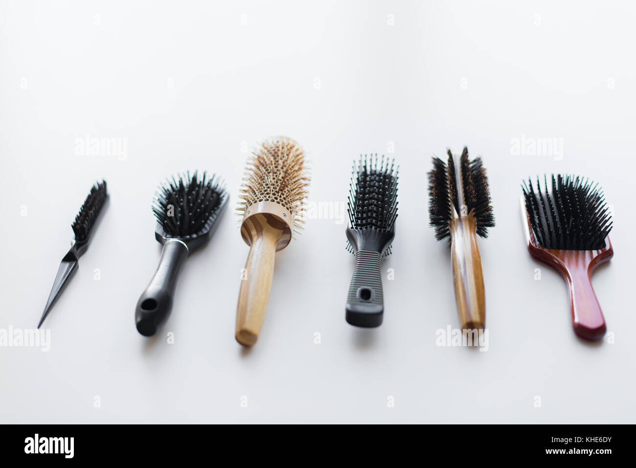 Different Hair Brushes Or Combs Stock Photo 165654887 Alamy