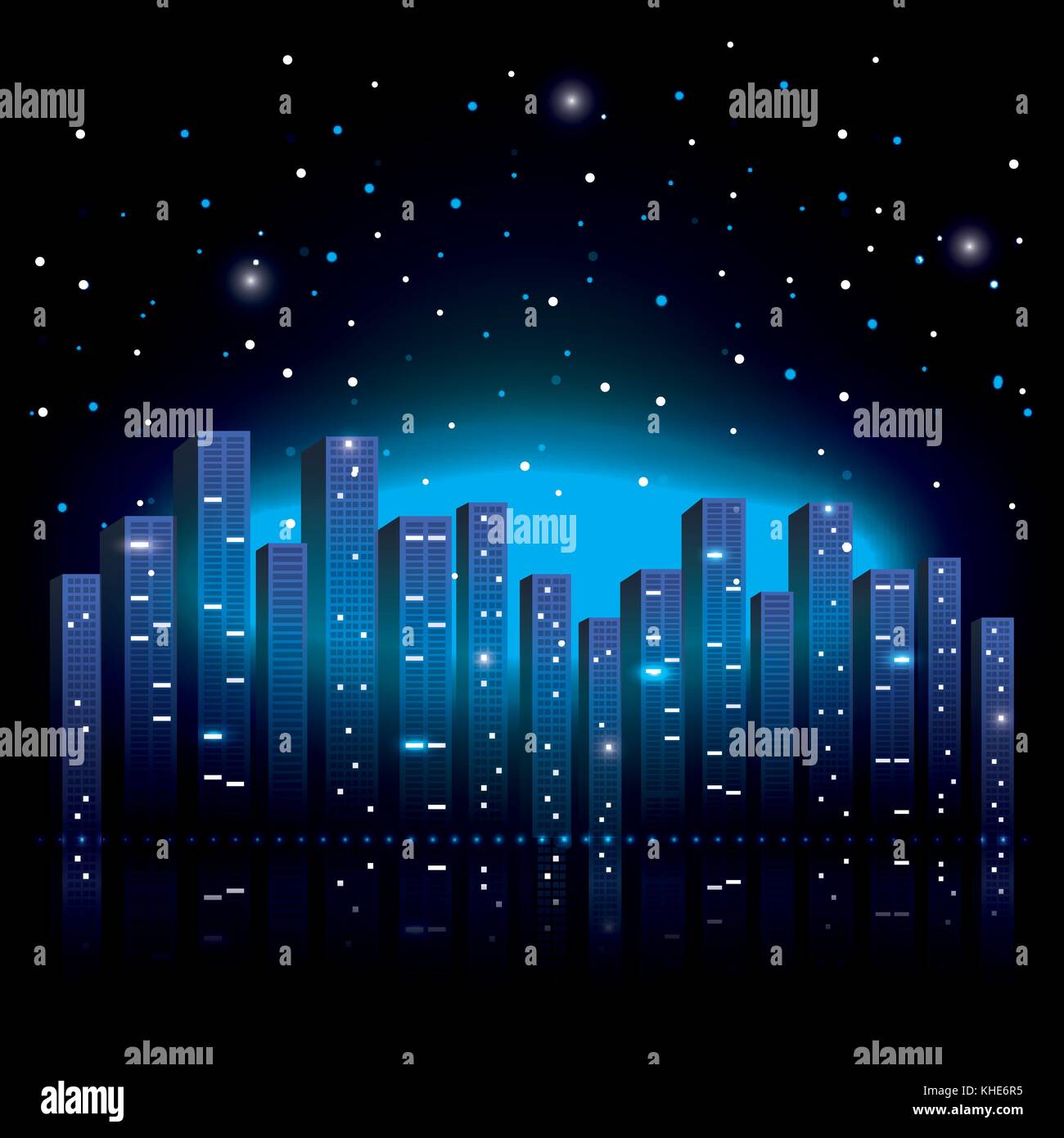 city scene at night Stock Vector Image & Art - Alamy
