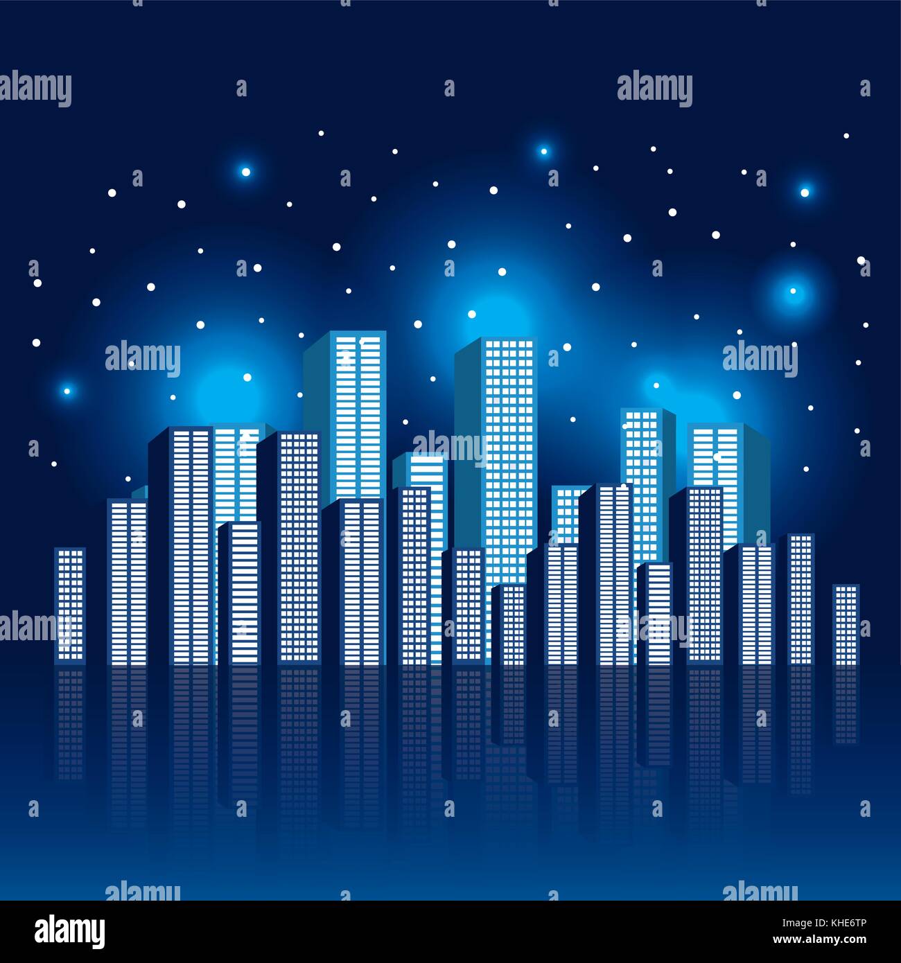 city scene at night Stock Vector Image & Art - Alamy