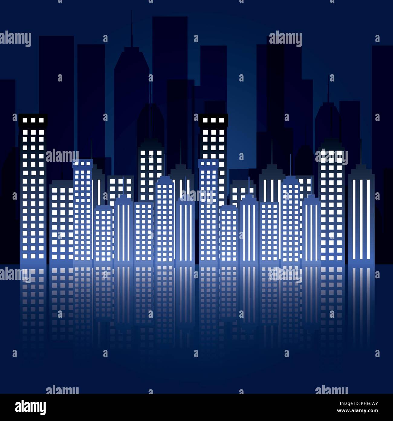 city scene at night Stock Vector Image & Art - Alamy