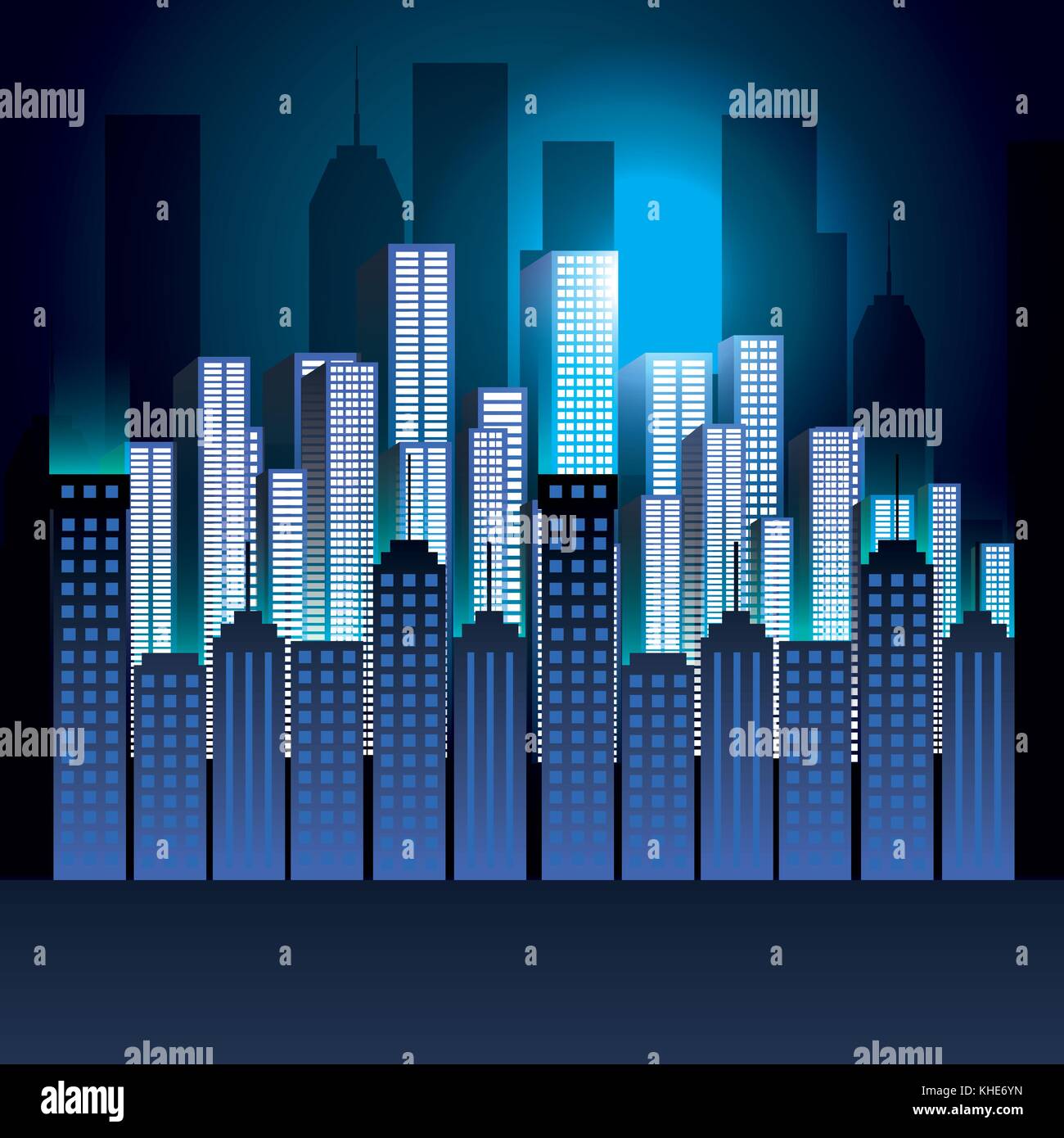 city scene at night Stock Vector Image & Art - Alamy