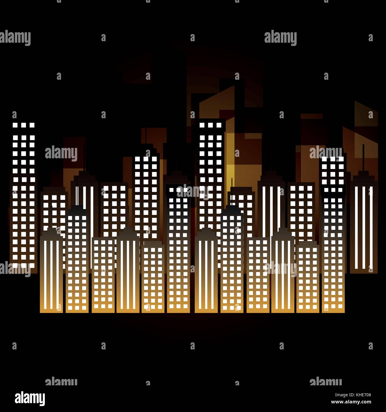 city scene at night Stock Vector Image & Art - Alamy