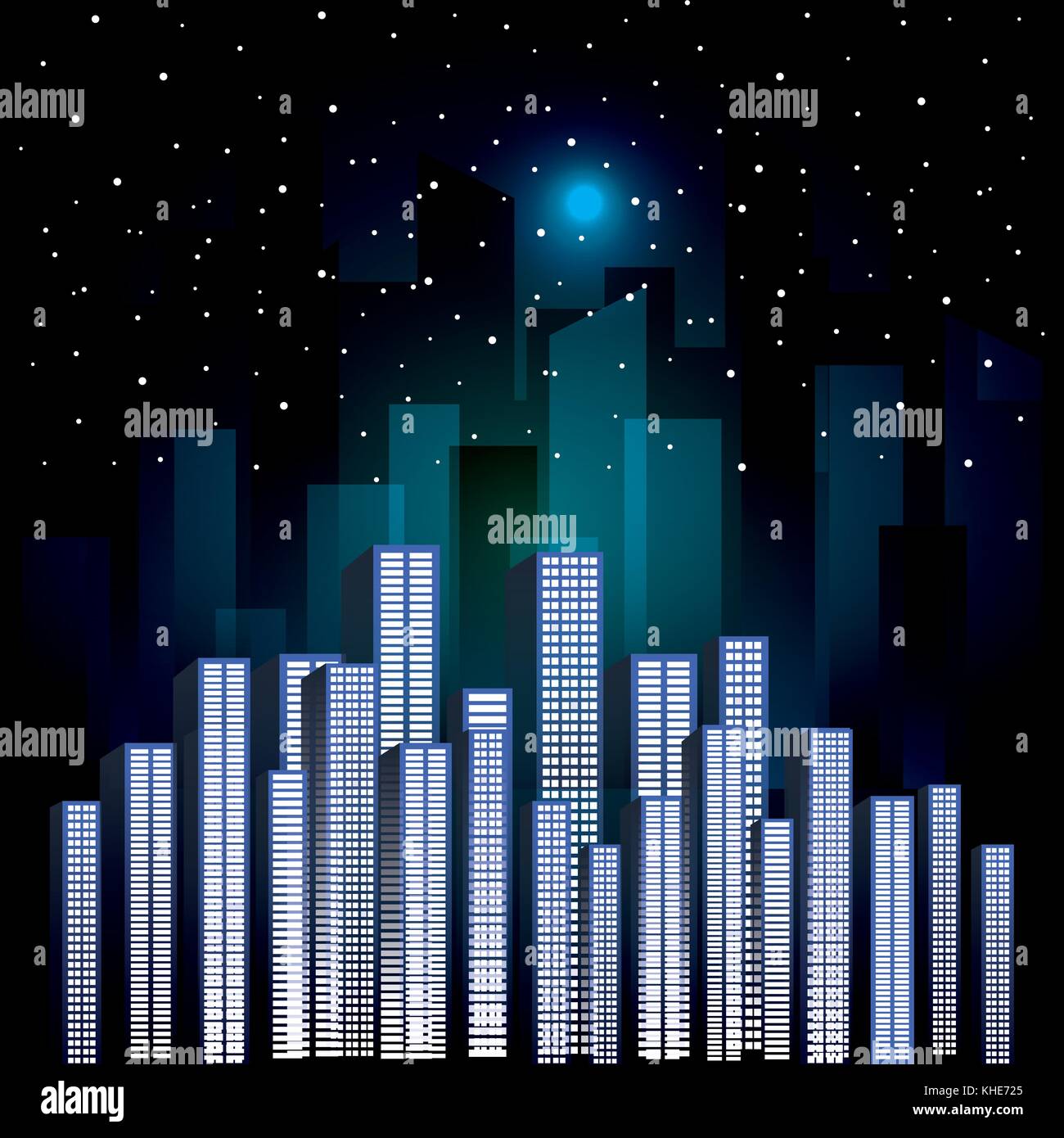 city scene at night Stock Vector Image & Art - Alamy