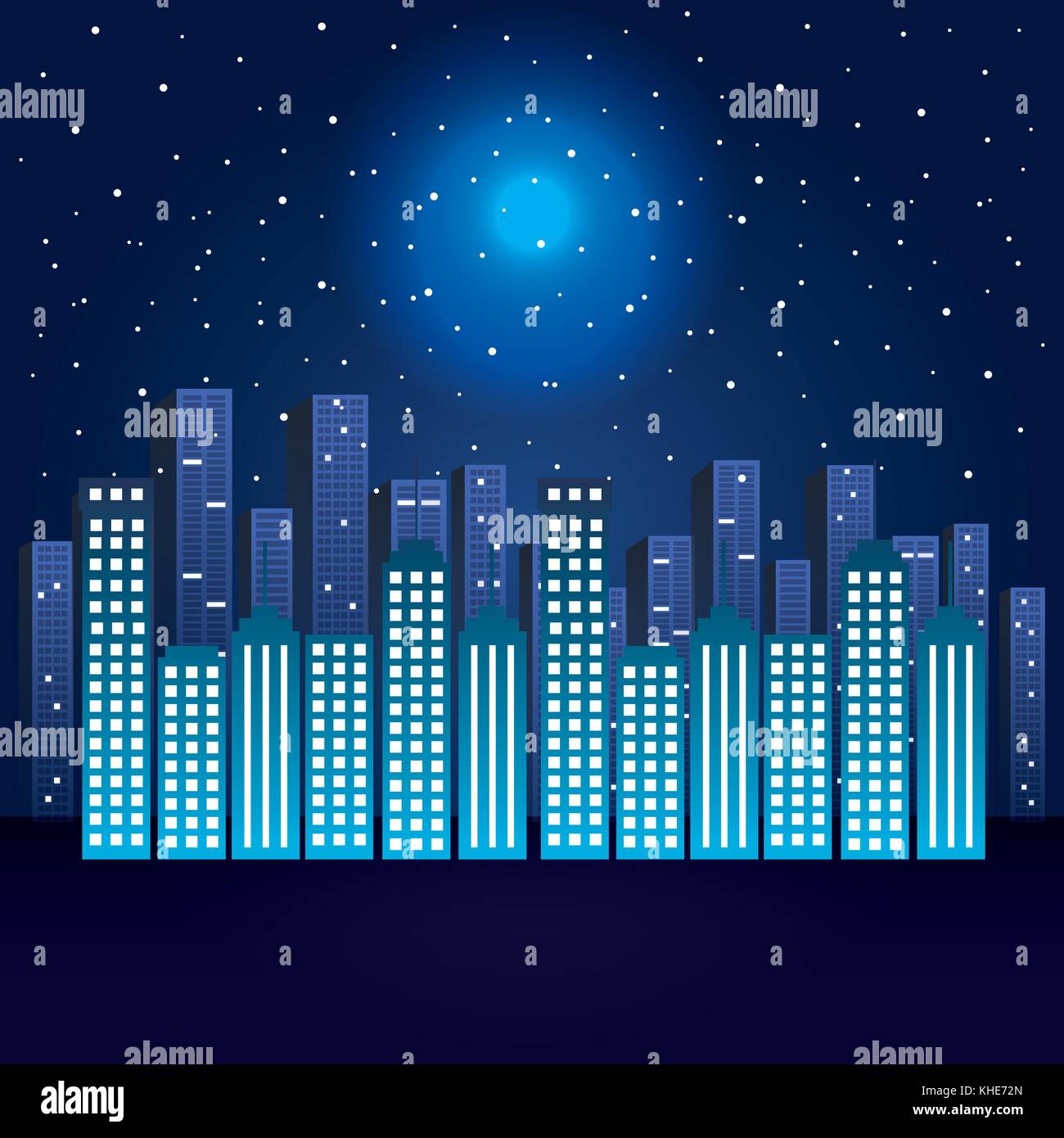 city scene at night Stock Vector Image & Art - Alamy
