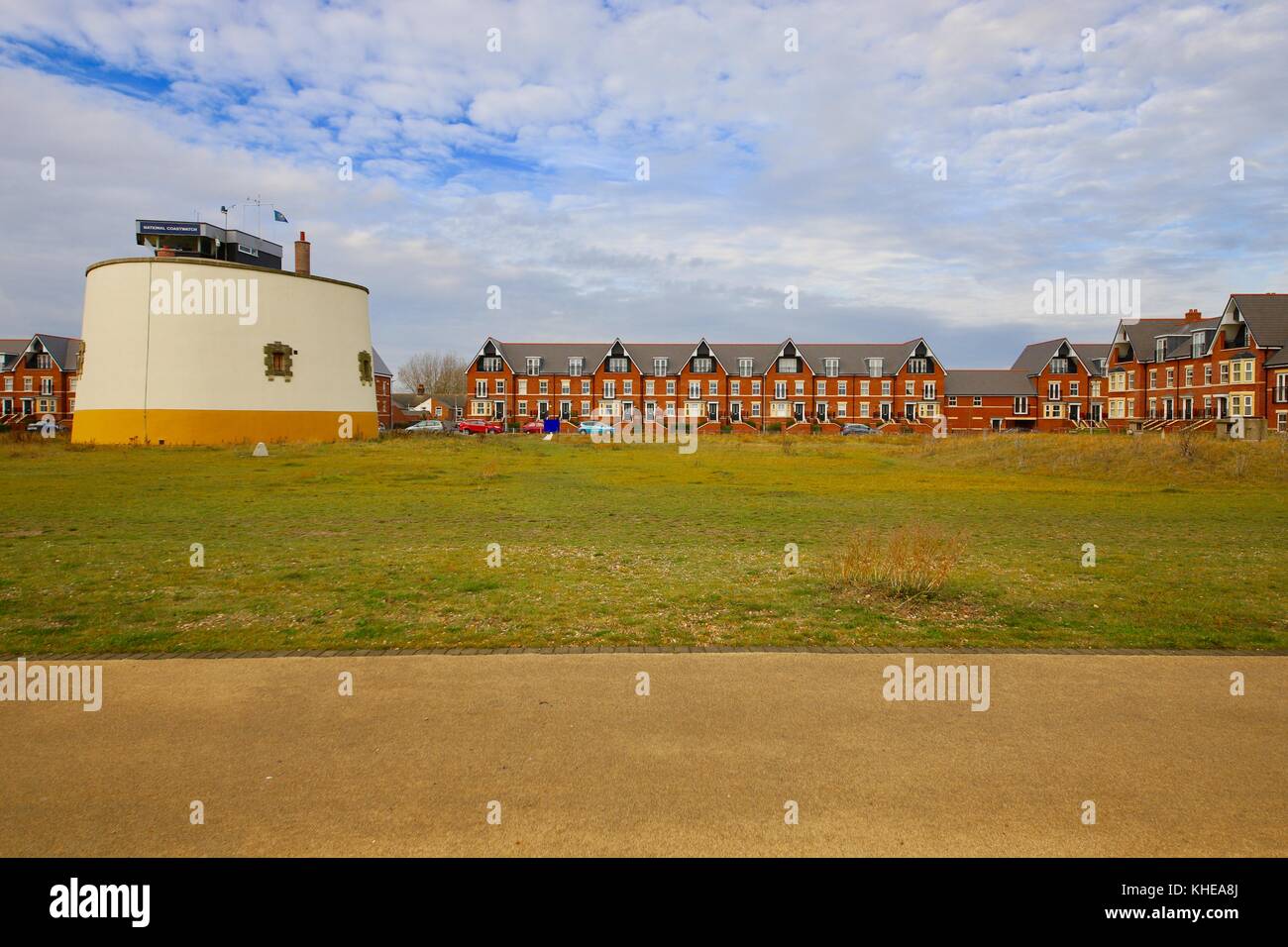 Martello Park housing development on the seafront at Felixstowe