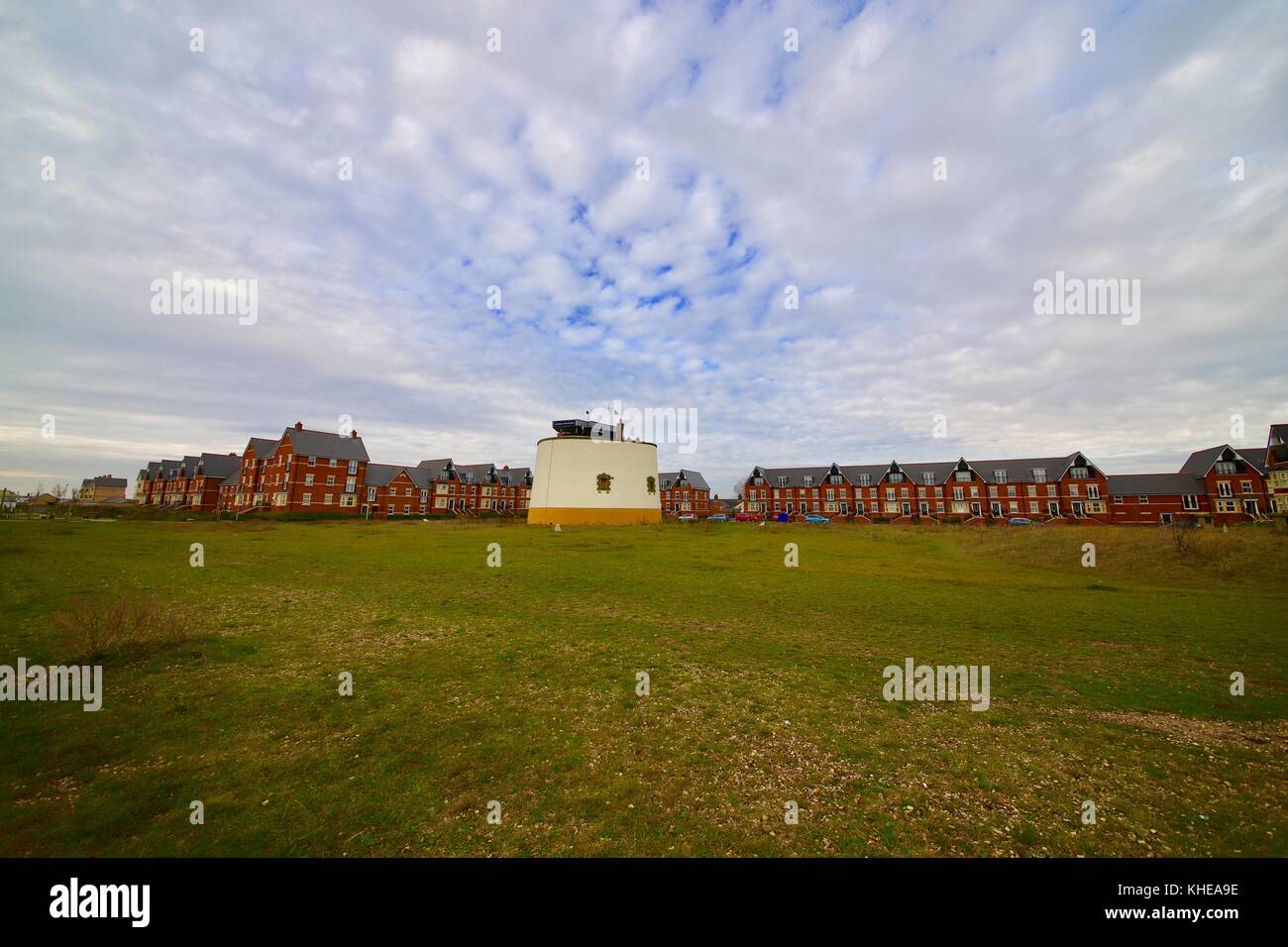 Martello Park housing development on the seafront at Felixstowe