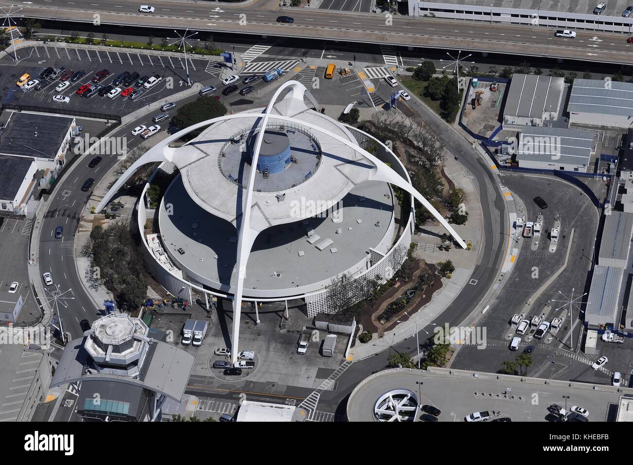 LOS ANGELES (LAX) AIRPORT THEME BUILDING Stock Photo