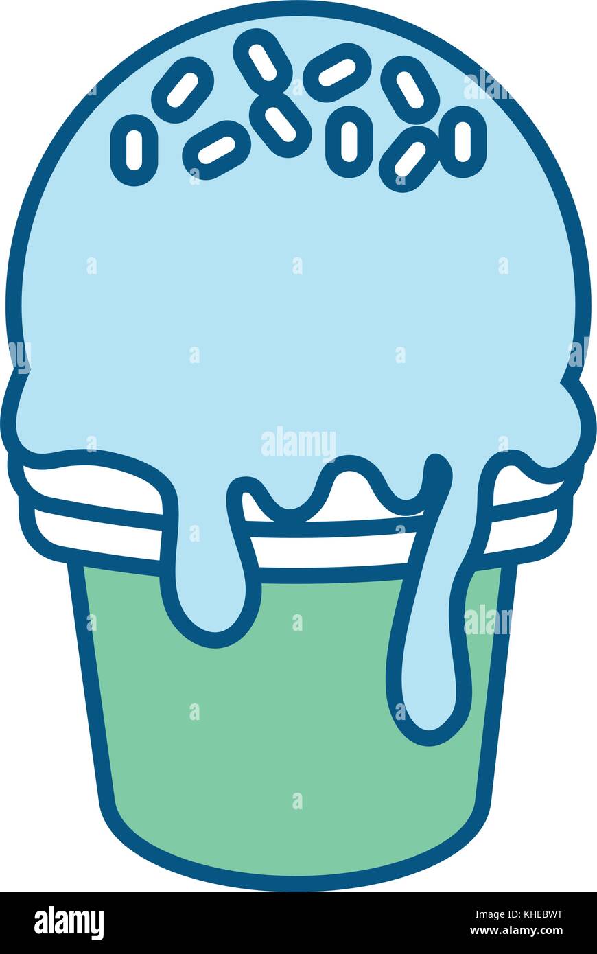 ice cream cone vector illustration Stock Vector Image & Art - Alamy