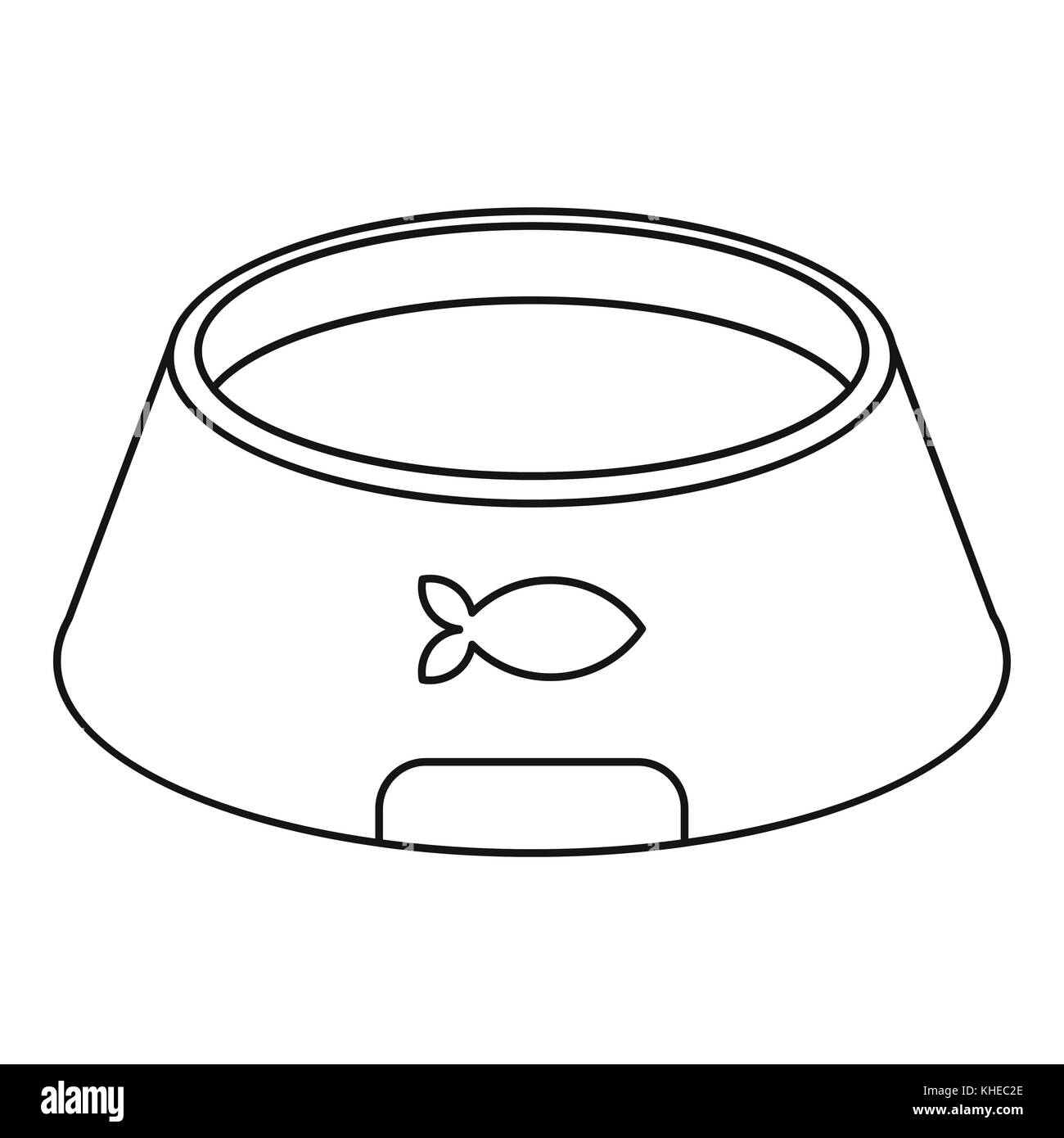 Bowl for animal icon, outline style Stock Vector Image & Art Alamy